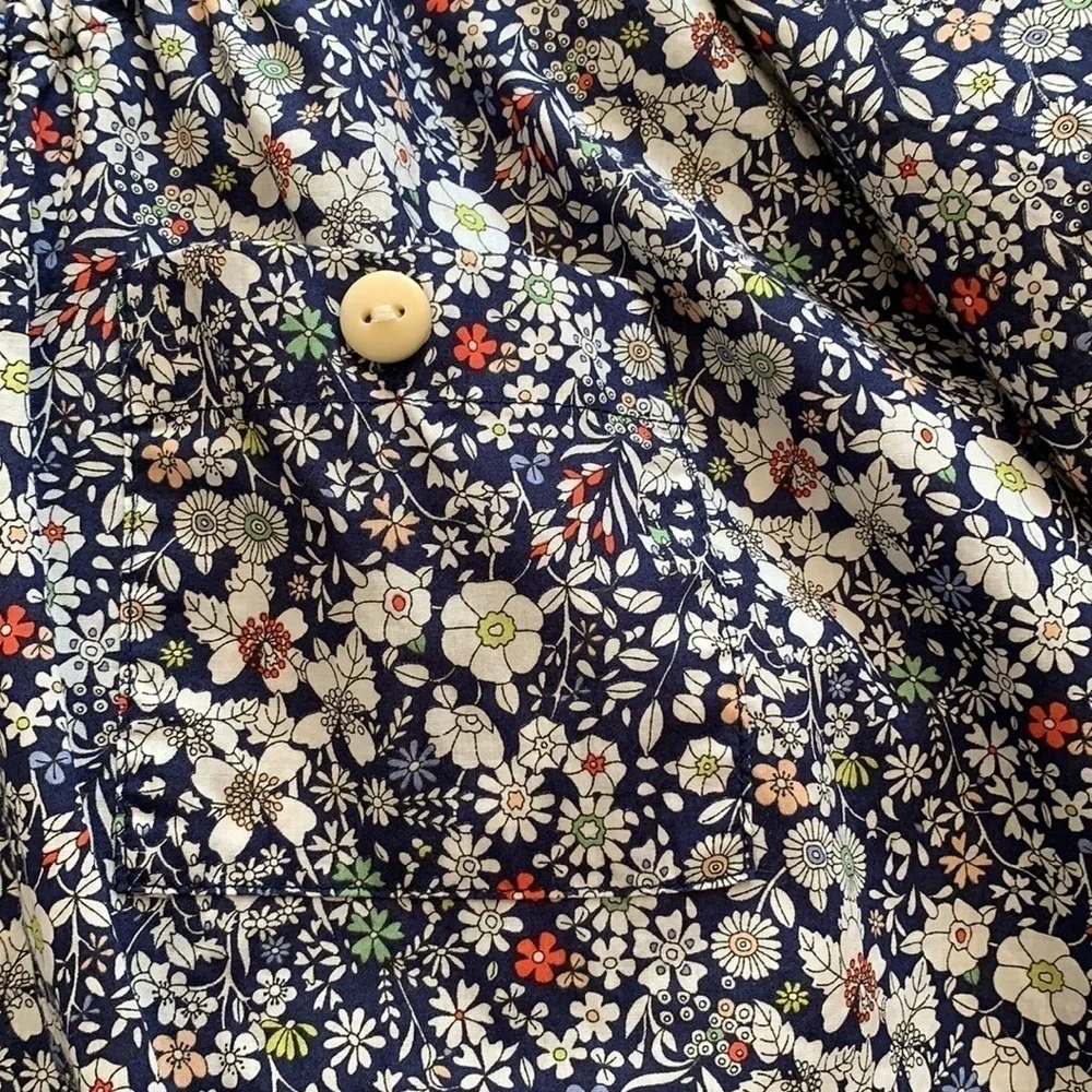 J.Crew Liberty Art Fabrics Peasant Blouse S